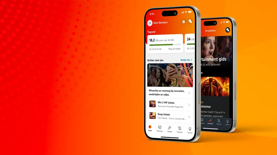 Nieuwe Vodafone & Ziggo app gelanceerd